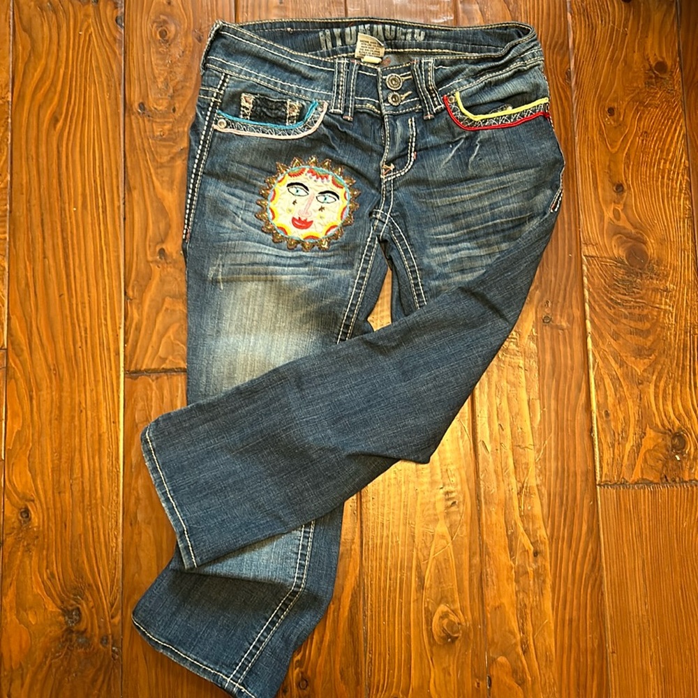 Embellished Ankle Jeans